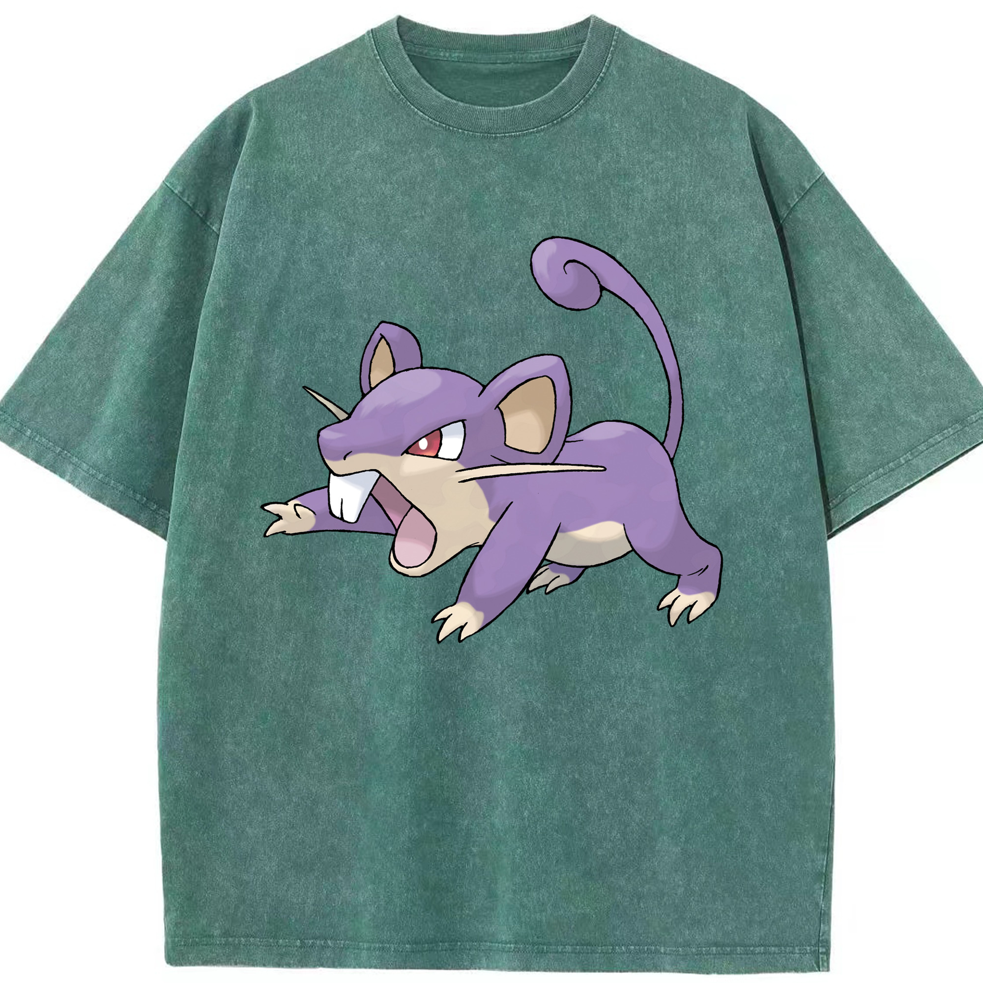 （画像用） ポケットモンスター Pokémon 綿100% ヴィンテージ風 半袖Tシャツ（フロントプリント）